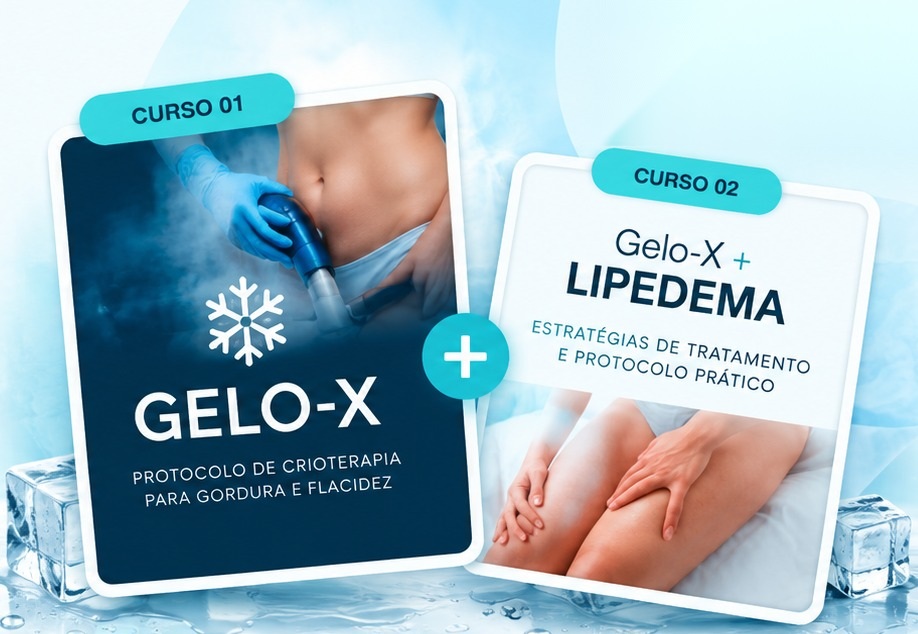 Mockup Método Gelo-X e Gelo-X + Lipedema